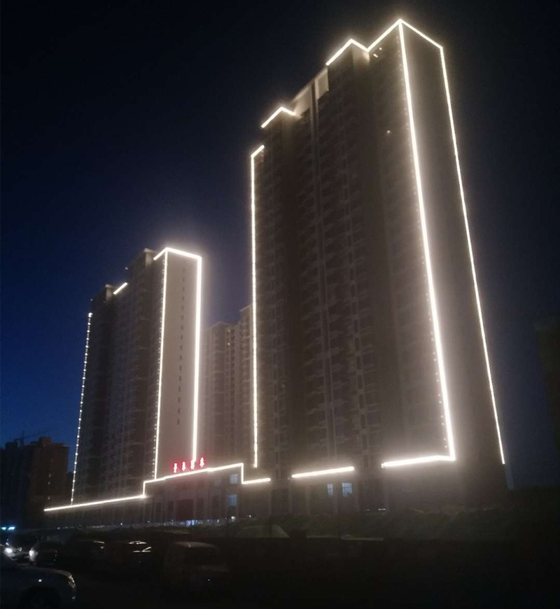 唐山景泰地產景泰翰林樓宇照明亮化工程 唐山景泰地產景泰翰林樓宇照明亮化工程