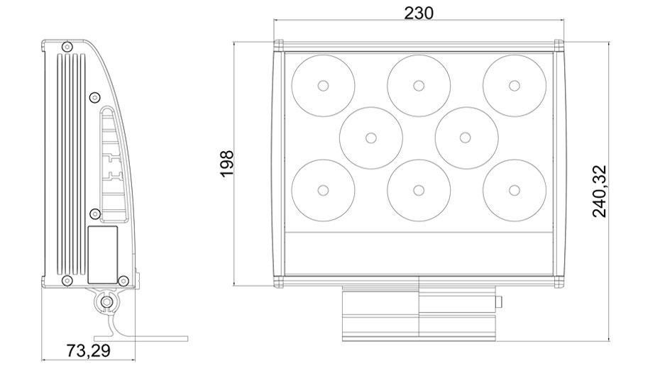 LED投光燈-產品結構圖 LED投光燈-產品結構圖
