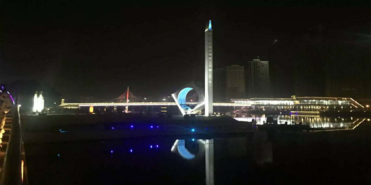 黃巖濱江公園夜景亮化