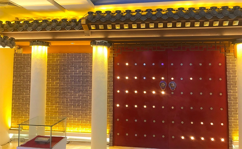 亮麗龍展廳led點光源效果