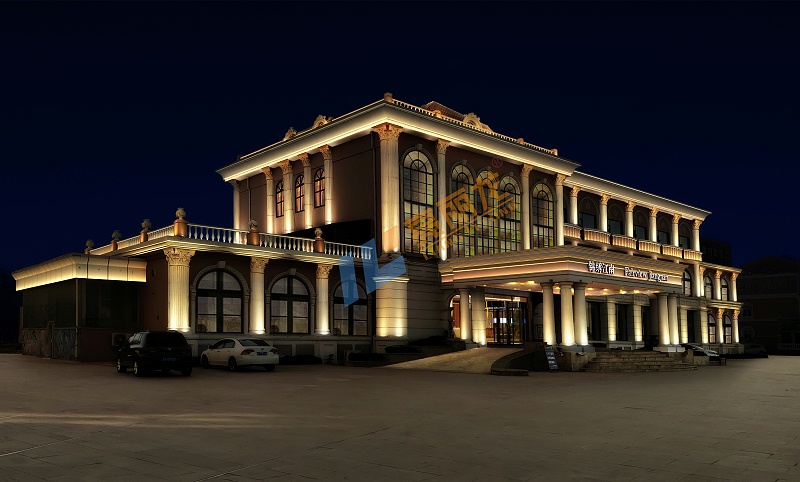 山東錦繡江南酒店亮化工程效果圖 山東錦繡江南酒店亮化工程效果圖