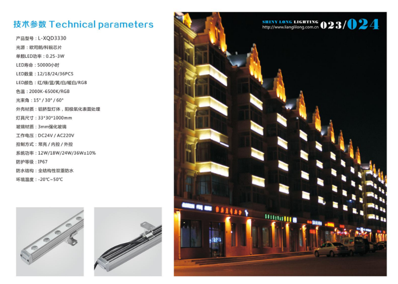 洗墻燈應用效果