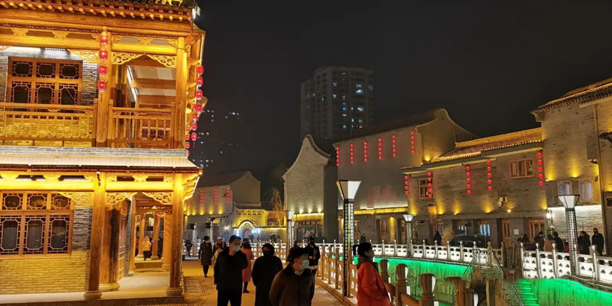 甘肅臨夏八坊十三巷夜景亮化項目