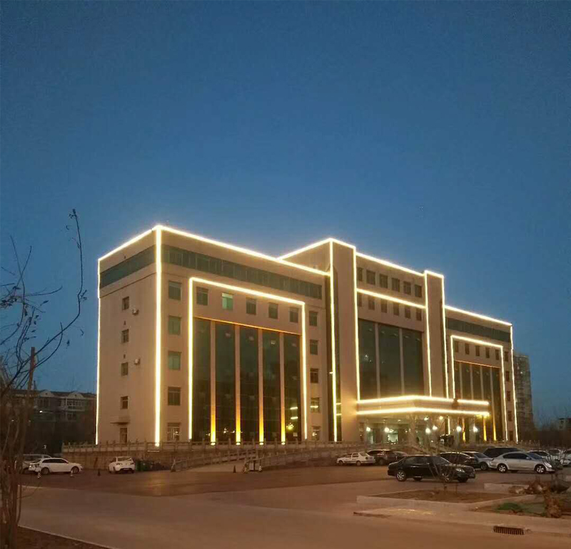 勝芳鎮政府大樓亮化