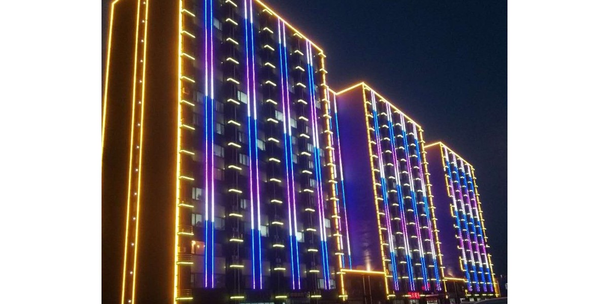 河北唐山京唐公司協力大樓外墻亮化